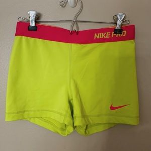 Nike pro spandex shorts